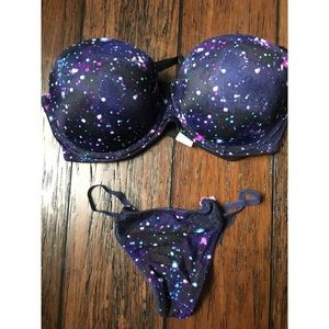 Victoria’s Secret Galaxy Bra and Thong Set 🌌